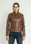 Jasmine-Moto l Cognac - Cuir Dimitri